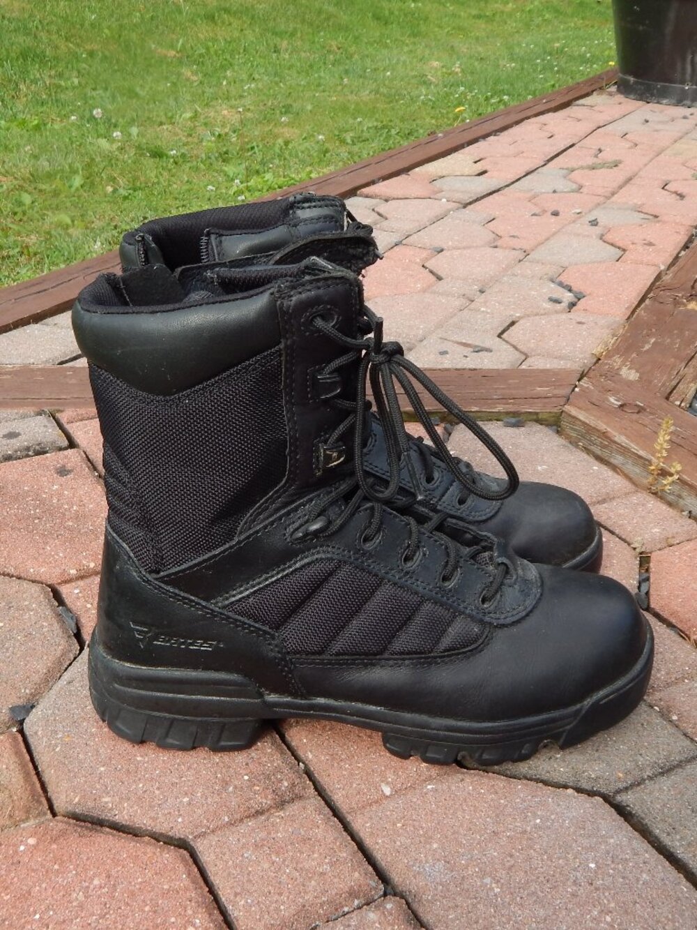 Bates Mens Tactical Tall Side Zip Ultralight Boots Size 9 Motorcycle Military